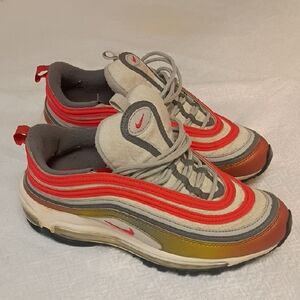 Nike Kids Sneakers Red, Gray, and Yellow